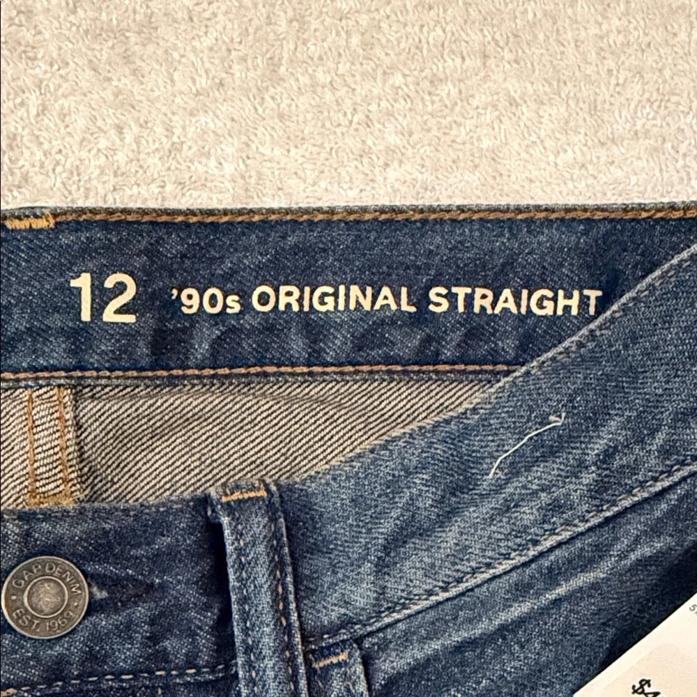 NWT GAP Kids 90s Original Straight Leg Medium Wash Denim Jeans Classic